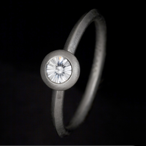 Diamantring aus Platin