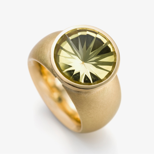Ring mit Lemoncitrin